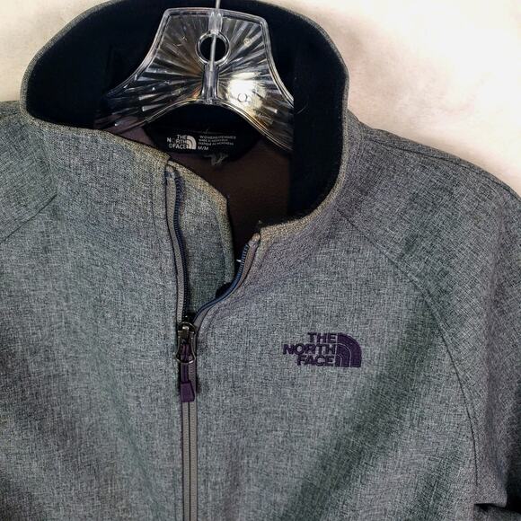 The North Face Windwall Full Zip Jacket Womens Medium Gray Wind Water Resistant - Picture 2 of 10